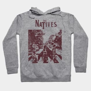 The Natives Abbey Road Design. Dark Print Hoodie